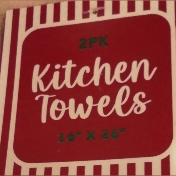 Xmas 2 Pack 16"x 26" Kitchen Towels NWT - Picture 3 of 4